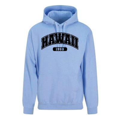 Hawaii Collegiate Style 1959 Unisex Surf Hoodie