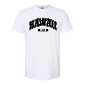 Hawaii Collegiate Style 1959 Softstyle CVC T-Shirt