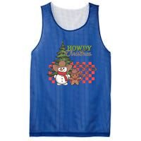 Howdy Christmas Snow Gingerbread Retro Christmas Cow Great Gift Mesh Reversible Basketball Jersey Tank