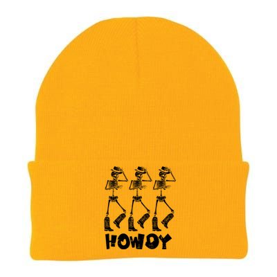 Halloween Cowboy Skeletons Howdy Costume Knit Cap Winter Beanie