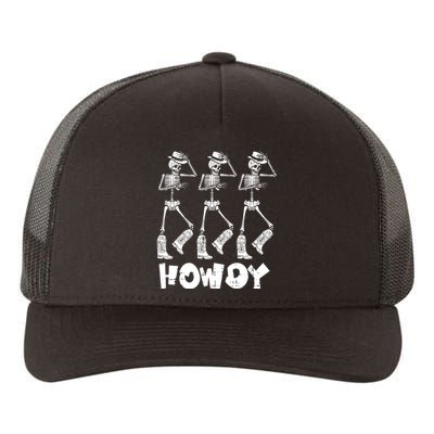 Halloween Cowboy Skeletons Howdy Costume Yupoong Adult 5-Panel Trucker Hat