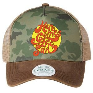 Here Comes The Sun Summer Beach Retro Legacy Tie Dye Trucker Hat