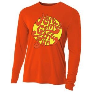 Here Comes The Sun Summer Beach Retro Cooling Performance Long Sleeve Crew