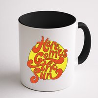 Here Comes The Sun Summer Beach Retro Mug