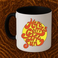 Here Comes The Sun Summer Beach Retro Mug