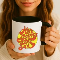 Here Comes The Sun Summer Beach Retro Mug