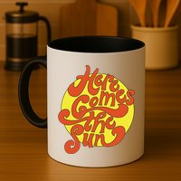 Here Comes The Sun Summer Beach Retro Mug