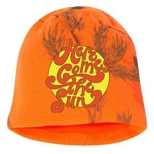 Here Comes The Sun Summer Beach Retro Kati - Camo Knit Beanie