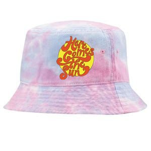 Here Comes The Sun Summer Beach Retro Tie-Dyed Bucket Hat