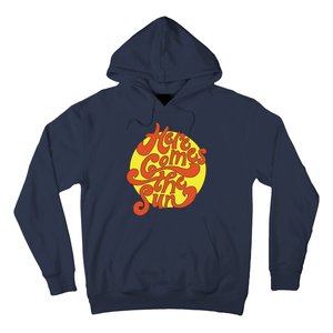 Here Comes The Sun Summer Beach Retro Hoodie