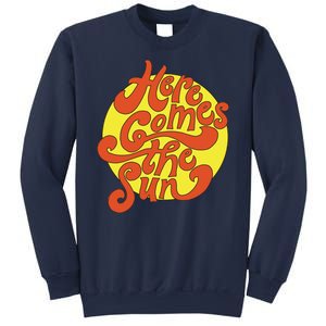 Here Comes The Sun Summer Beach Retro Sweatshirt