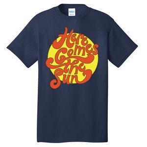 Here Comes The Sun Summer Beach Retro Tall T-Shirt