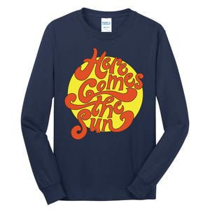 Here Comes The Sun Summer Beach Retro Tall Long Sleeve T-Shirt