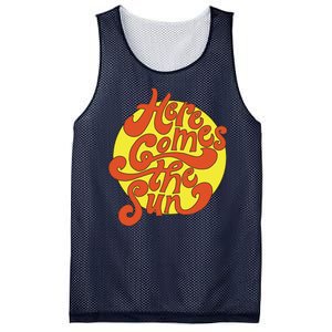 Here Comes The Sun Summer Beach Retro Mesh Reversible Basketball Jersey Tank