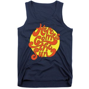 Here Comes The Sun Summer Beach Retro Tank Top