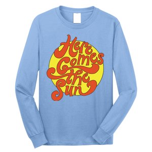 Here Comes The Sun Summer Beach Retro Long Sleeve Shirt