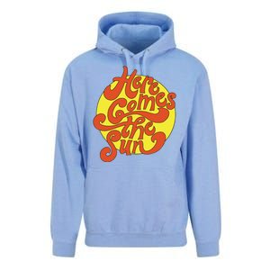 Here Comes The Sun Summer Beach Retro Unisex Surf Hoodie