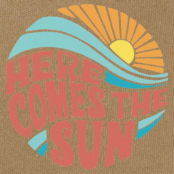 Here Comes The Sun  Baby Summer Beach Cotton Canvas Backpack