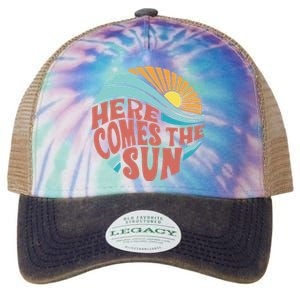 Here Comes The Sun  Baby Summer Beach Legacy Tie Dye Trucker Hat