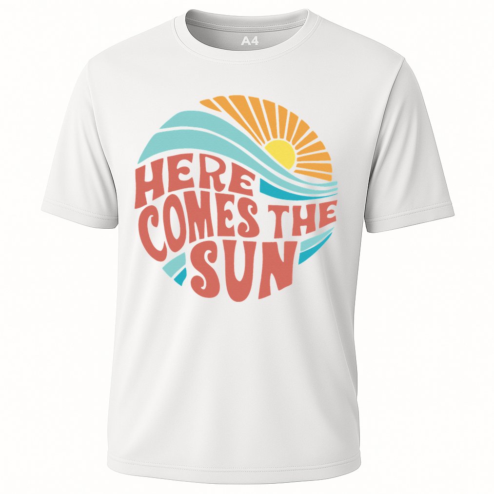 Here Comes The Sun  Baby Summer Beach Cooling Performance Crew T-Shirt