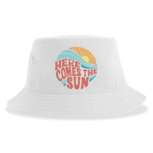 Here Comes The Sun  Baby Summer Beach Sustainable Bucket Hat