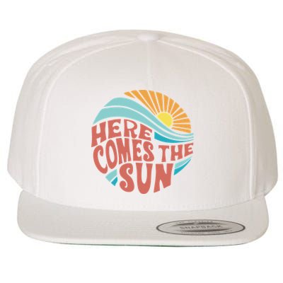 Here Comes The Sun  Baby Summer Beach Wool Snapback Cap