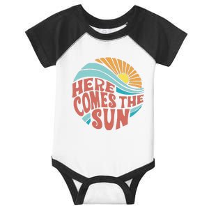 Here Comes The Sun  Baby Summer Beach Infant Baby Jersey Bodysuit