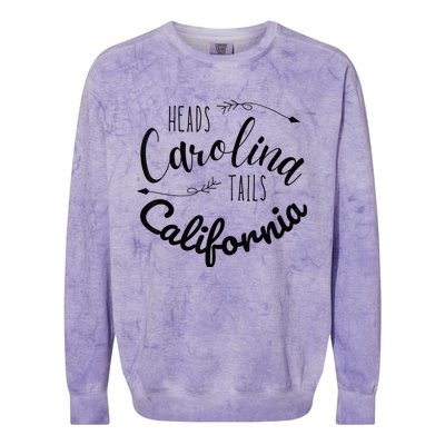 Heads Carolina Tail California Western Summer Beach Paradise Colorblast Crewneck Sweatshirt