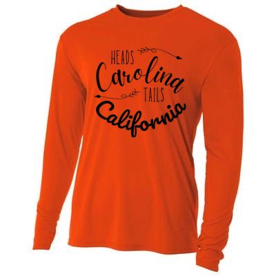 Heads Carolina Tail California Western Summer Beach Paradise Cooling Performance Long Sleeve Crew