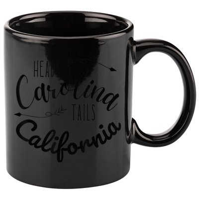 Heads Carolina Tail California Western Summer Beach Paradise 11oz C Handle Ceramic Mug