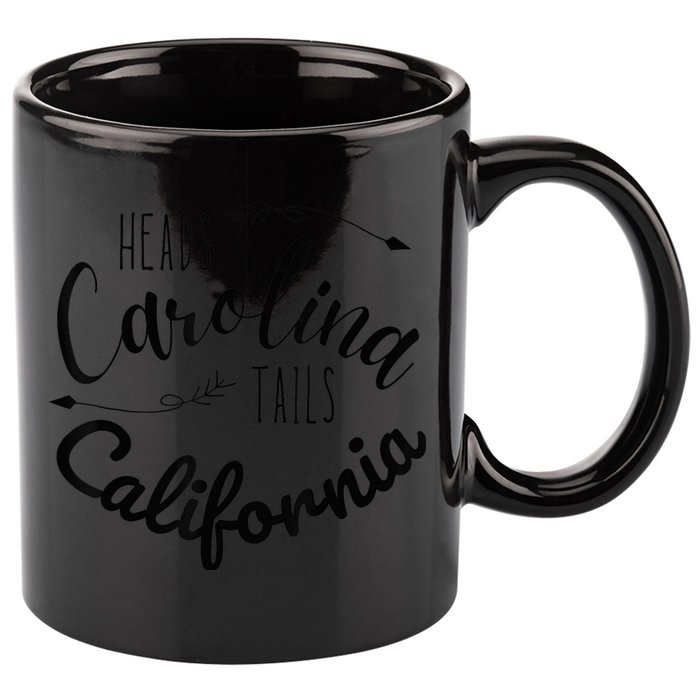 Heads Carolina Tail California Western Summer Beach Paradise 11oz C Handle Ceramic Mug