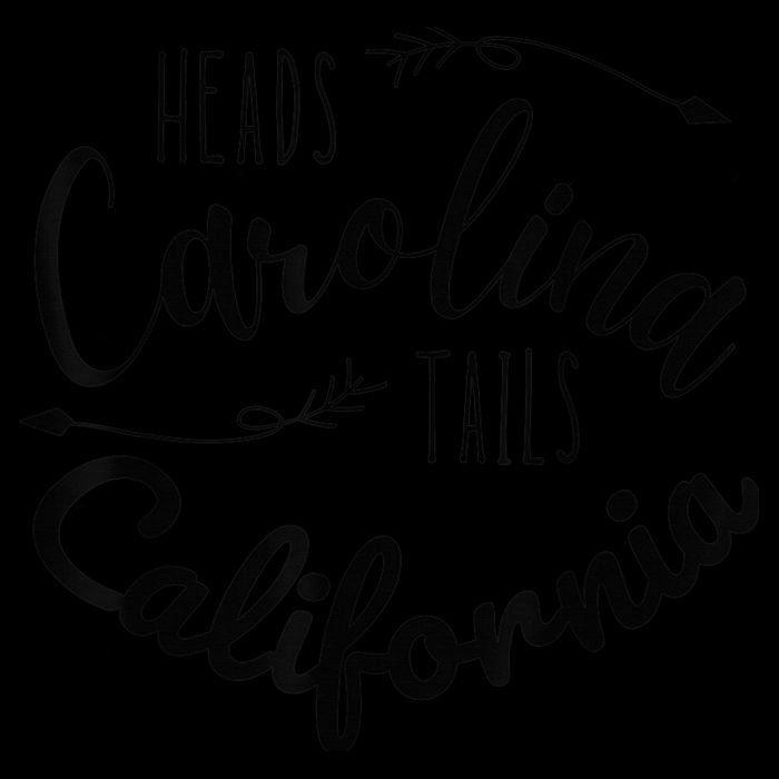 Heads Carolina Tail California Western Summer Beach Paradise Flat Bill Trucker Hat