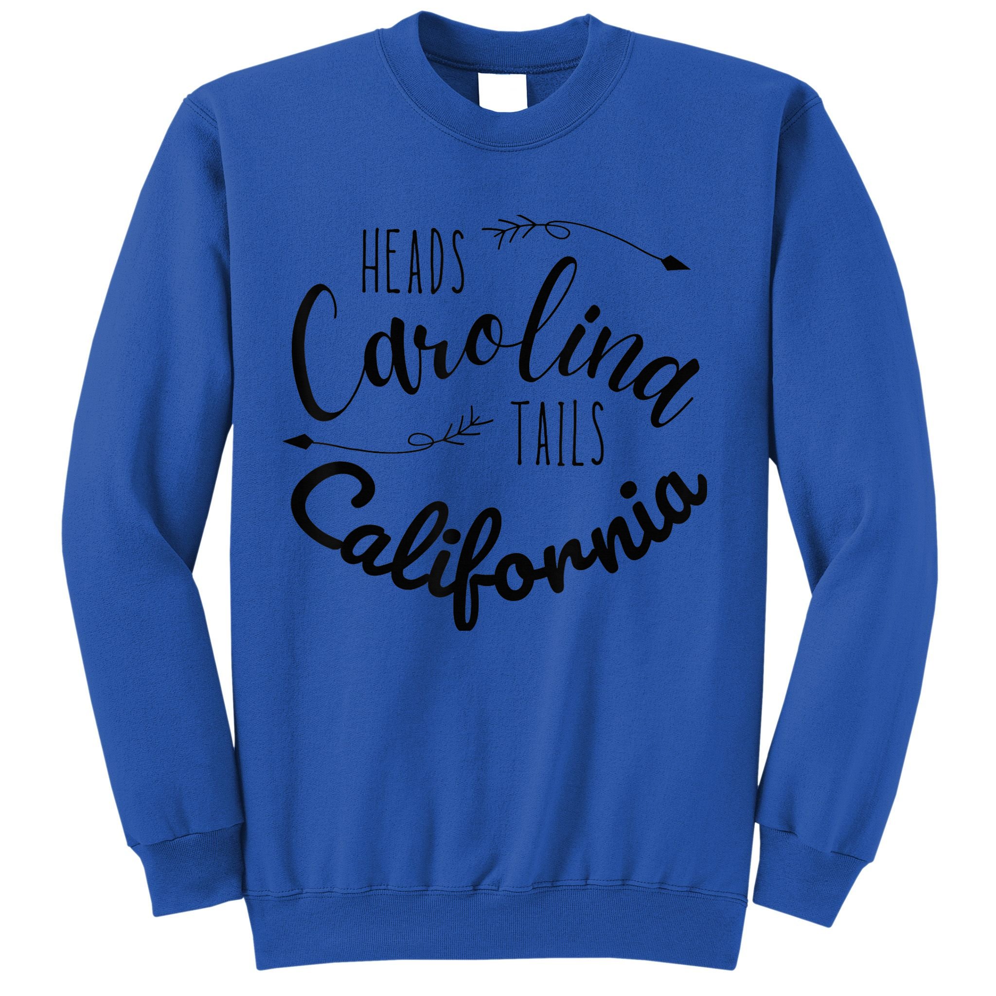 Heads Carolina Tail California Western Summer Beach Paradise Sweatshirt
