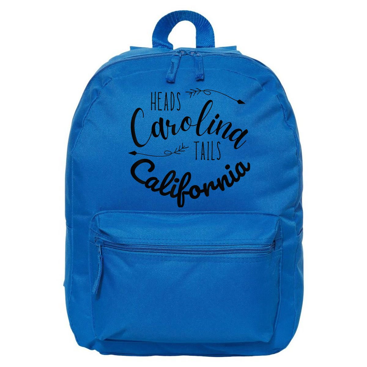 Heads Carolina Tail California Western Summer Beach Paradise 16 in Basic Backpack