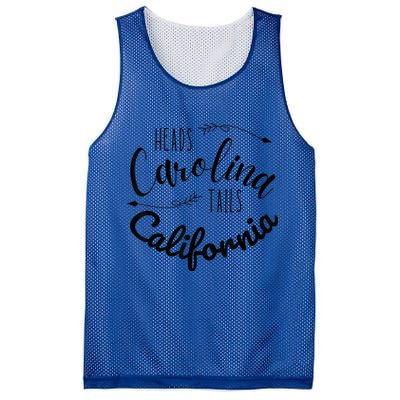 Heads Carolina Tail California Western Summer Beach Paradise Mesh Reversible Basketball Jersey Tank