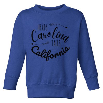 Heads Carolina Tail California Western Summer Beach Paradise Toddler Sweatshirt
