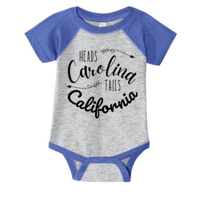 Heads Carolina Tail California Western Summer Beach Paradise Infant Baby Jersey Bodysuit