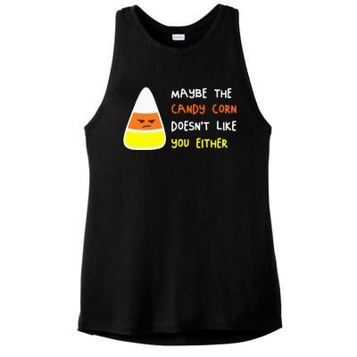 Halloween Costume Team Candy Corn Ladies PosiCharge Tri-Blend Wicking Tank