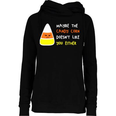 Halloween Costume Team Candy Corn Womens Funnel Neck Pullover Hood