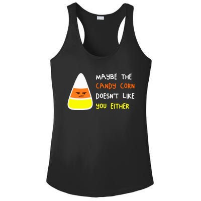 Halloween Costume Team Candy Corn Ladies PosiCharge Competitor Racerback Tank