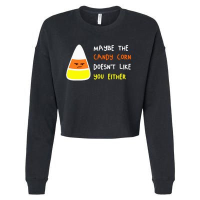 Halloween Costume Team Candy Corn Cropped Pullover Crew