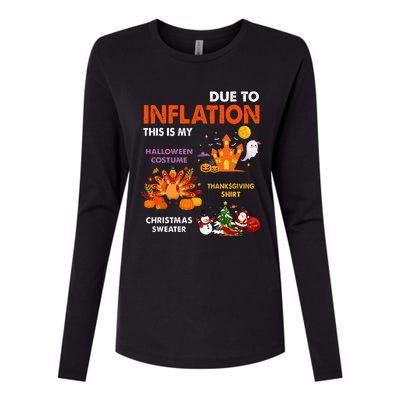 Halloween Costume Thanksgiving Ugly Christmas Womens Cotton Relaxed Long Sleeve T-Shirt