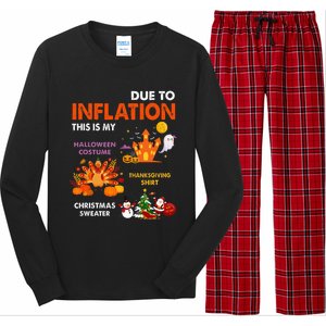 Halloween Costume Thanksgiving Ugly Christmas Long Sleeve Pajama Set