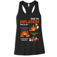 Halloween Costume Thanksgiving Ugly Christmas Women's Racerback Tank