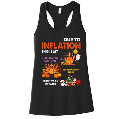 Halloween Costume Thanksgiving Ugly Christmas Women's Racerback Tank