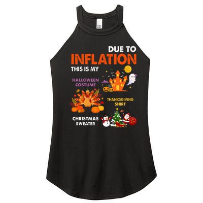 Halloween Costume Thanksgiving Ugly Christmas Women's Perfect Tri Rocker Tank