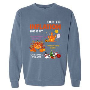 Halloween Costume Thanksgiving Ugly Christmas Garment-Dyed Sweatshirt