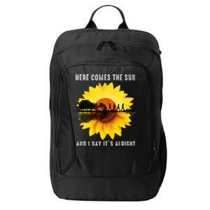 Here Comes The Sun And I Say ItS Alright Guitar City Backpack