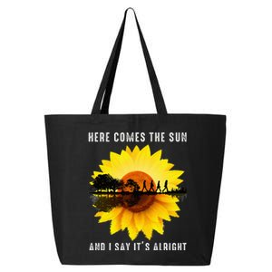 Here Comes The Sun And I Say ItS Alright Guitar 25L Jumbo Tote