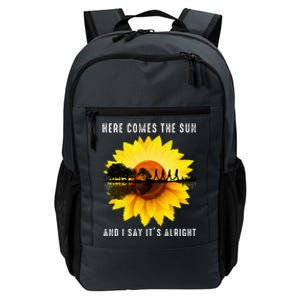 Here Comes The Sun And I Say ItS Alright Guitar Daily Commute Backpack